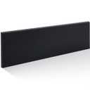 Frienda Black Hdpe Plastic Sheet 3/4" Thick, Size 12" x 48", Hdpe Sheet Board, Starboard Board, High Density Polyethylene Solid Plastic Block for DIY Projects for Machining Home Crafts