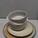 AmorArc Stoneware Dinnerware Sets for 4,Round Reactive Glaze Ceramics Plates and Bowls Set,Highly Scratch Resistant Dishware | Dishwasher & Microwave Safe Dishes Set,Service for 4 (12pc)