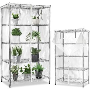 okcool Waterproof Shelf Cover,All Clear Wire Shelf Cover with Zipper,Transparent PVC Clearly Visible.(Fits 36" Wx18 Dx72 H Shelves)