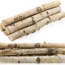 6Pack Small Birch Logs for Fireplace Unfinished Wood Crafts DIY Home Decorative Burning,Fireplace Log Set (0.78''-1.18'' Dia. x 12" Long)