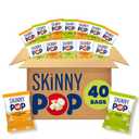 SkinnyPop Popcorn, Original and Dairy-Free White Cheddar Variety Pack, Whole Grain Snack, 0.5oz (40ct) (BBD 10/24/2026)
