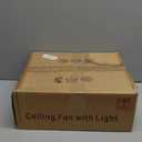 White Flower Modern CeilingFans with Lights, Low Profile Ceiling Fan with Remote for Bedroom, Flush Mount Ceiling Fan with LED Dimmable Light,3-Colors, 6-Speeds, Timing CeilingFan Light