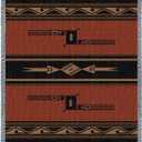 Pure Country Weavers Mesquite Earth Blanket - Southwest Native American Inspired - Gift Tapestry Throw Woven from Cotton - Made in The USA (72x54)