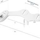 LUXE Bidet NEO 110 - Single Nozzle, Non-Electric Bidet Attachment for Toilet Seat, Adjustable Water Pressure, Rear Wash (White)