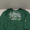 MYHALF White Christmas Sweatshirts for Women 2025 Christmas Trees Shirt Xmas Holiday Crewneck Sweaters Family Pjs Lightweight (Large, Sister Green)