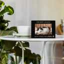 Pet Memorial 4x6 Picture Frame, Dog Cat Bereavement Remembrance Gifts, Sympathy Gifts for Loss of Pet Dog Cat, the Best Angels Have Wings and Whiskers Picture Photo Frames for Desk Decor