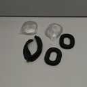 Silicone Case Cover for AirPods Max Headphones, Clear Soft TPU Ear Cups Cover/Ear Pad Case Cover/Headband Cover for AirPods Max (2024/2020),Transparent Accessories for Apple AirPods Max (USB-C), Black