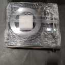 Record Player with Passive Bookshelf Speakers Belt-Drive Vintage Turntable for Vinyl Records External Dual Stereo Speakers LP Players 3 Speed Wireless AUX Headphone Input Auto Stop Retro Black Wooden