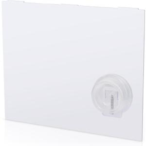 Diyeeni RV Screen Door Slide Panel, Replacement RV Screen Door Parts, Plastic Clear Slide Panel with Push Down Knob Opener, Easy Installation, OE Number-239061, 12x9.75 inches