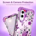 TEECOVER for Samsung Galaxy S25 Edge Case, Heavy-Duty Shockproof Full Protection Hard Plastic Bumper + Soft Silicone Rubber Protective Case for Galaxy S25 Edge 6.7-Inch, Violet