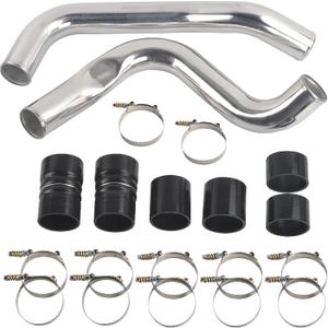 3 Inch Aluminum Intercooler Pipe Boot & Clamp Kit, Sliver