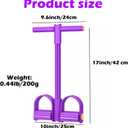 21 Fitness Resistance Bands-6 Tube Pedal Ankle Puller, 2025 Upgraded Multifunction Tension Rope, Home Gym Equipment for Full Body Strength for Abdomen/Waist/Arm/Leg Training and Stretching