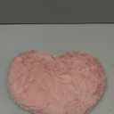 Dusty Pink Heart Pillows, Cute Heart Decorative Pillow, Heart Shaped Throw Pillows for Bed, Faux Rabbit Fur Plush Hoom Decor Pillow Cushion for Chair Sofa Living Room (Mini 12.9" x 9.8")