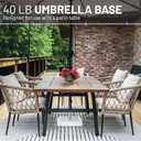US Weight 40 Pound Umbrella Base - Weighted Umbrella base For Use With Patio Table Heavy Duty Base- Made in the USA