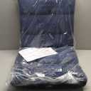 Amazon Basics Adjustable 14-Position Memory Foam Floor Chair with Back Support, Portable, 41.3"D x 21.3"W x 6"H, Navy