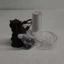 14.25" Small Table Lamp for Living Room Farmhouse Bedside Resin Single Lamp with Brown Owl Lamp Shape for Bedroom Retro Rustic Nightstand Lamp