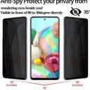 [2 Pack] Privacy Screen Protector for Samsung Galaxy S20 FE A51 A52 (4G5G), 2021 Upgraded Anti Spy Anti Peeping Full Coverage Anti Scratch Case Friendly Tempered Glass Film for Samsung Galaxy