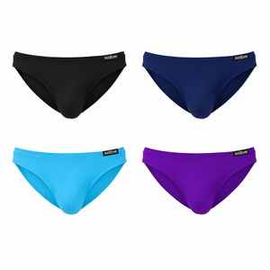Avidlove Underwear Men's 4 Pack Classic Low Rise Stretchy Hip Briefs Bikini Large
