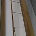 Danya B 5 Tier Wall Shelf Unit Narrow Smooth Laminate Finish - Vertical Column Utility Shelf Floating Storage Home Decor Organizer 5.1" x 6" x 30" (White)