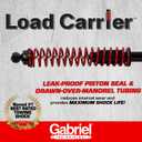 Gabriel 43181 Load Carrier Rear Towing Shock Absorbers for Chevrolet Silverado 1500, Suburban, Tahoe; Dodge Ram 1500; GMC Yukon, Jeep Gladiator; Nissan Titan (1 Pair)