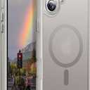 Magnetic Designed for iPhone 16 Plus Case [Military-Grade Drop Tested] [Compatible with Magnet] Slim Frosted Case for iPhone 16 Plus Case Phone Case (6.7"), Gray