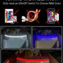Boat Accent Courtesy LED Light RBW(6000K) Color Changing No Controller Needed 2 Wire Switch Control, 12VDC IP67 Waterproof for Yachts Marine RV