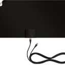 Mohu Leaf Supreme Pro Paper-Thin Indoor TV Antenna, Amplified, UHF VHF, 65-Mile Range, Multi-Directional  w/12 ft. Cable, Signal Indicator