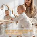 Montessori Baby Mirror with Pull Up Bar, Shatterproof Toddler Pull to Stand