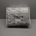 OMERAI Washable Rug 8'x10' Abstract Machine Washable Area Rugs for Living Room Ultra-Thin Non Slip Stain Resistant Modern Large Carpet for Bedroom Dining Room Office Kitchen (Brown)