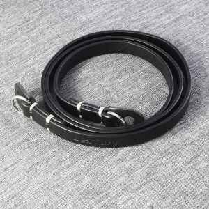LeaTure Black Leather Camera Neck Shoulder Strap for Canon Sony Nikon Camera