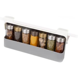 Joseph Joseph Spice Rack Organizer - Under-Shelf Kitchen Cabinet Storage Solution for Spices, Grey (One-size)