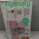 Ingenuity ConvertMe 2-in-1 Compact Portable Automatic Baby Swing & Infant Seat, Battery-Saving Vibrations, Nature Sounds, 0-9 Months 6-20 lbs (Swell)