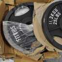 Fitvids Cast Iron 2-Inch Olympic Plate Weight Plate for Strength Training and Weightlifting, Multiple Sizes, 25Lbs