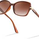 FEISEDY Womens Polarized Sunglasses, Trendy Elegant Colored Frame for Ladies, UV400 Protection B2760