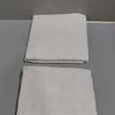 FantasDecor Linen Sheer Curtains 108 Inch Light Filtering Privacy Panels for Patio Sliding Glass Door Office Large Window Rod Pocket Window Treatment Drapes Farmhouse Boho Decor,W52 x L108, Natural