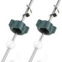 Enhon 2 Pack Lavatory Pop up Center Piece Assembly, Compatible with Price Pfister Pop up Stopper and Other Popular Brands, Replacement for PS2673, Pivot Rod Bathroom Sink Repair Kit, Chrome