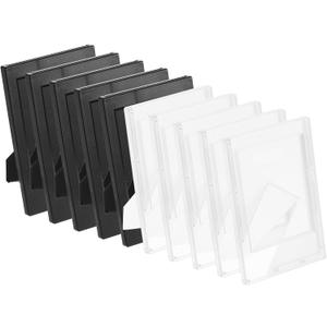uxcell 10 Pcs Mini Picture Frames 2.4 x 3.6 Inch Rectangle Small Picture Photo Frame Holder for Tabletop Display Paintings Landscape Posters Artwork, Multicolor