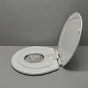 Mayfair NextStep2 Toilet Seat with Toddler Potty Training Seat Built-In, Slow Close, Easy Clean, Magnetic Removable Kids Seat, Made in USA, ROUND, White (Round (1-Pack))