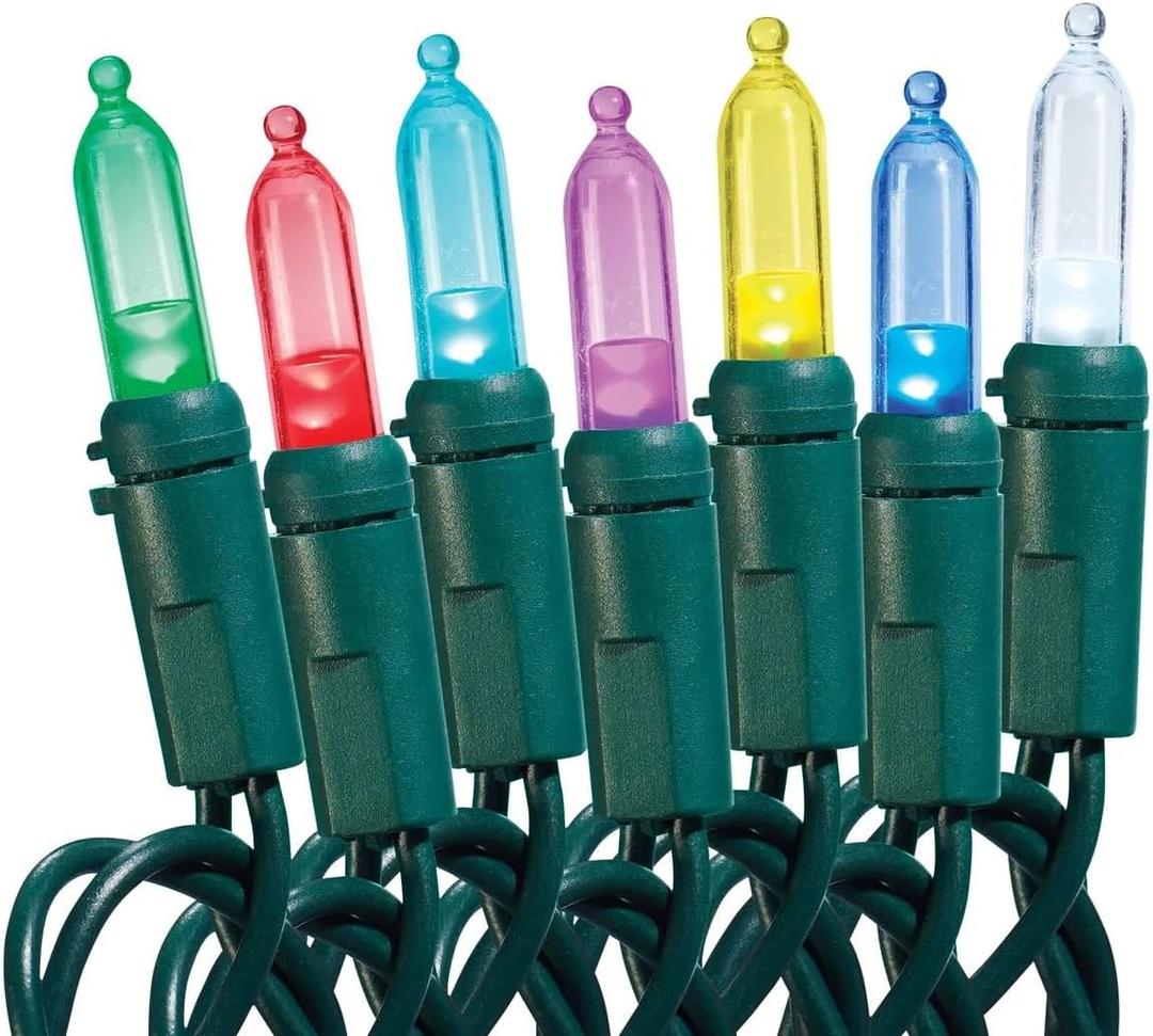 SYLVANIA Stay Lit Platinum Strings Christmas Lights - Color Action Mini Lights - 1 Strings, 200 Lights Per String