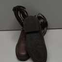 DREAM PAIRS Toddler Little Boys Girls Cowboy Boots Kids Western Square Toe Riding Mid Calf Boots (Dark Brown/Black) 9