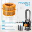 Air Purifier Carbon Fiber Evaporator Filter Replacement for Dyson PH01 PH02 PH03 PH04 PH3A, Replacement Humidifier Filters for Dyson Purifiers (One-piece pack)