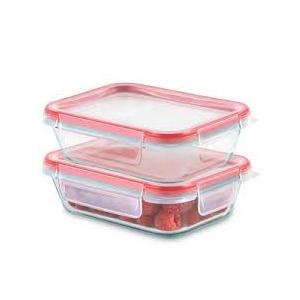 Pyrex 2 Pack Glass Storage Containers With Lid