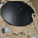 VECELO 3 Piece Pub Table and Chairs Sets Counter Height Bistro Bar Sets with 2 Barstools for Kitchen Breakfast Nook, Small Space, Apartment, Breakfast Dinner Restaurant, Black