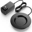 Charging Coaster 2 Compatible with Emb BER Temperature Control Smart Mug 2 and 1 - Mug Power Cord - Charger Dock Base for Wireless Warmer Cup Accessories - Black