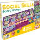 Junior Learning Social Skills Board Games, 4 Games, Ages 5-8, Empathy & Manners, Grade 1-2