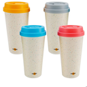 Spill Proof Travel Mug with Anti-Leak Locking Lid, Insulated Double-Wall Coffee Mugs for Hot and Cold Drinks (10oz 4 Pack)