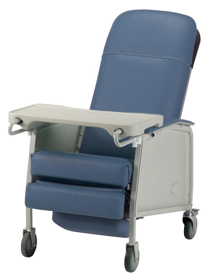 Invacare Traditional Three-Position Recliner, 19" Seat Width, 250 lb. Weight Capacity, Blue Ridge, IH6074A/IH61