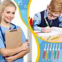 Estune 100 Pcs Syringe Retractable Nurse Pens Novelty Fun Multi Colors Medical Blood Ballpoint Pens Gifts for Nursing Student School Supplies Birthdays Doctor Pretend Party Favors(Classic Style)