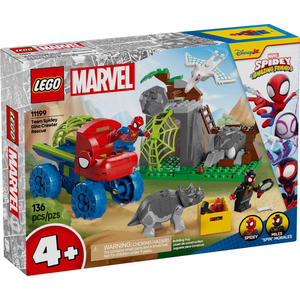LEGO Marvel Spidey And His Amazing Friends Team Spidey Dino Crawler Rescue - Car and Adventure Preschool Building Toy for Kids, Boys and Girls, Ages 4+ - Gift Idea for Birthdays - 11199
