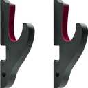 Eforlife 2/Set Sword Hook Wall Mount Samurai Sword Hanger Display Holder Adjustable for Katana Wakizashi Tanto Genji Sword Weapon Rack (1 Tier Padded)